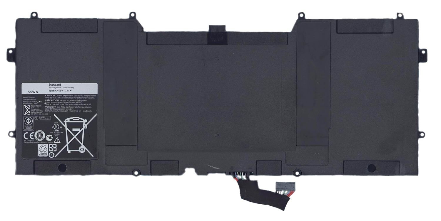 Аккумуляторная батарея для ноутбука Dell XPS 12 9Q33 7.4V 55Wh C4K9V черная Original
